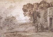 Landscape with Abraham Expelling Hagar and Ishmael (mk17) Claude Lorrain
